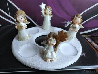 Adventní andělský svícen
