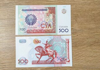 Uzbekistán - 500 sum - rok 1999