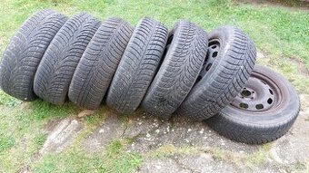 ocelové disky 6Jx15 H2 + pneu škoda Octavia