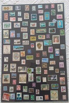 Poštovní známky v rámu