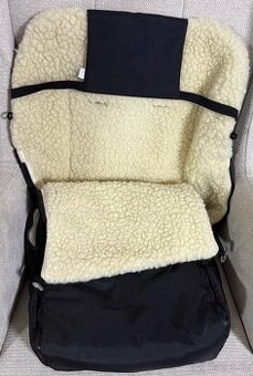 Dětský fusak s ovčí vlnou - černý