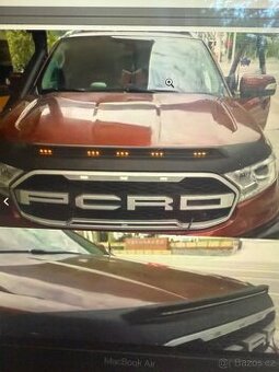 Ford Ranger deflector na přední kapotu se světlem 2015-22
