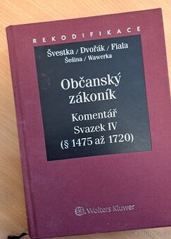 Občanský zákoník - Komentář - Svazek IV