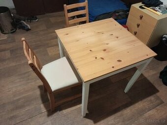 Ikea stůl Lerhamn a 2 židle Lerhamn