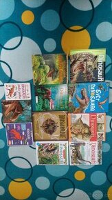 Knihy, omalovánky a časopisy o dinosaurech