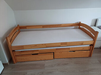 dvojpostel s úložným šuplíkem