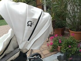Prodám luxusní bílý/smetanový kočárek Gesslein F6 (10) - 1