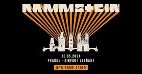 Rammstein Praha - 12. 5. 2024 - 3 lístky sezení tribuna  A