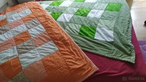 Ručně šitá patchwork deka / přehoz