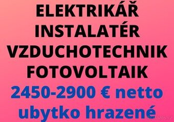 ELEKTRIKÁŘ - INSTALATÉR - VZDUCHOTECHNIK - FOTOVOLTAIK