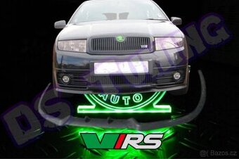 Lipo pod nárazník na Skoda Fabia 2 RS - Černý Lesk