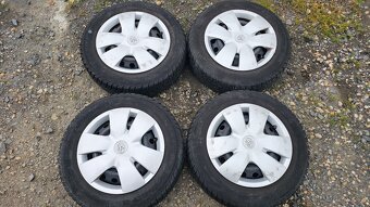 Sada 14" disků Toyota 4x100 + zimní pneu Nokian