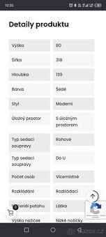 Nová sedací souprava