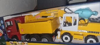 Bruder Nákladní auto MAN TGA s bagrem Liebherr, 1:16