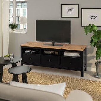 TV stolek, černohnědá/světle hnědá, 148x47x57 cm IKEA