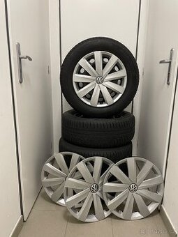 Plechové disky R16 a zimní pneu vč poklic VW