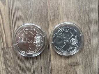 2x 1oz stříbrný TOLAR z České mincovny 2022 a 2023