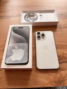 Apple iPhone 15 Pro Max Bílý Titan 256GB