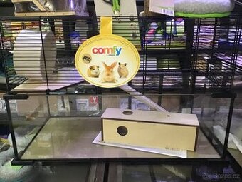 Dvoupatrová klec Vetro plus nature 60x30x39cm