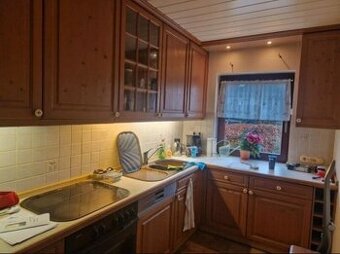 Kuchyně z masivu do L-ka se spotřebiči,5852