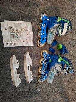 4v1 Dětské brusle lední a inline Nils Extreme