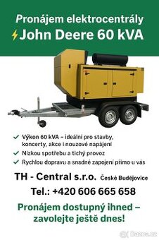 Pronájem Elektrocentraly 60kva