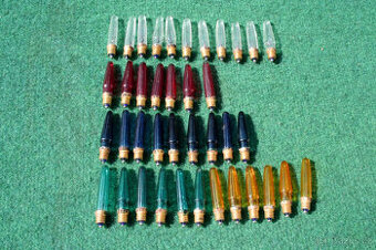 Retro náhradní žárovky vánoční stromek mix barev