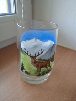 Prodám levně starožitný myslivecký pivní hrnek