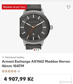 Pánské hodinky Armani Exchange výborný stav