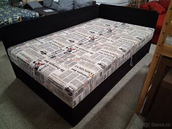 Postel šíře 120 cm s úložným prostorem