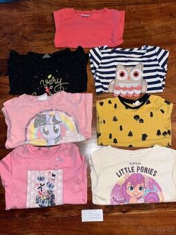 7x tričko dlohý rukáv 18-24 mes.dobrý stav vel 18-24 měs.