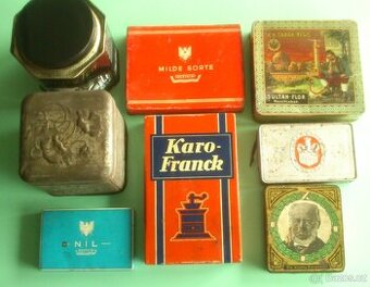 Plechové krabičky 8ks