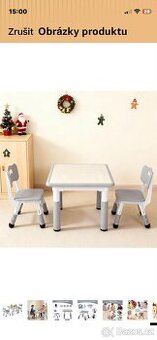 Stůl a dvě židle pro děti