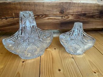 2x křišťálový košík
