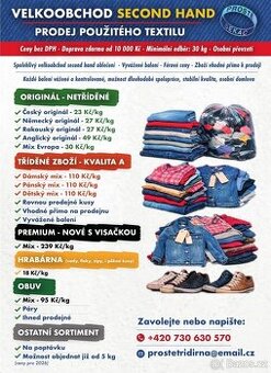 Velkoobchod second hand