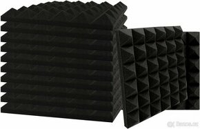 Zvuková izolace - 12 ks akustických panelů 30x30 cm