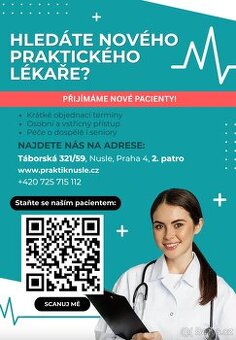 Přijímáme nové pacienty do ordinace praktického lékaře