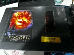 Políčko originálního filmového pásu. Star Wars Episode IV.