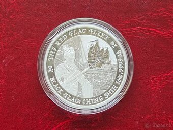 1 oz stříbrná mince Black Flag Red Flag Fleet