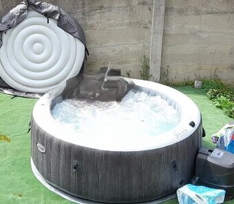 Vířivka Intex Pure Spa Bubble Wood