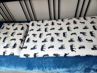 Modré Tygří Povlečení, Deka a Polštář pro menší děti