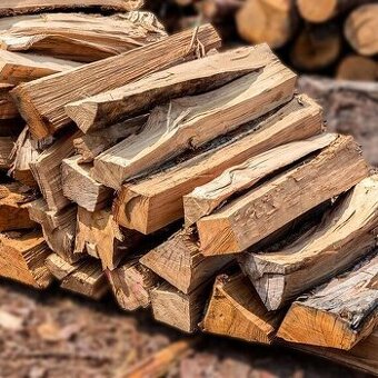 Palivové dřevo tvrdé metrové štěpí