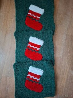 Mikroplyšové vánoční povlaky 45x45