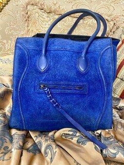 Kabelka Celine Electric Royal Blue Suede Phantom  Bag
