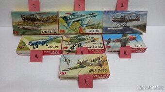 RETRO  PLASTIKOVÉ  MODELY  LETADEL
