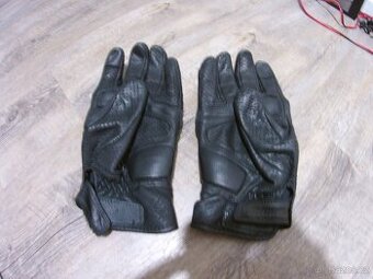 letní kožené moto rukavice