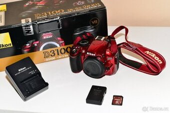Nikon D3100 RED + příslušenství