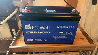 LiFePO4 EcoWatt 12.8V 100Ah Výborný stav