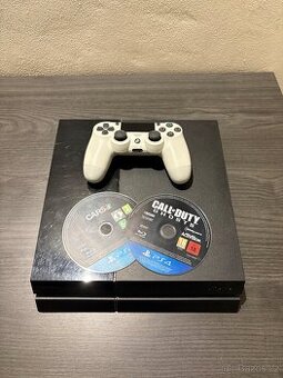 PS4 500GB + Ovladač + 2 Hry 🎮 | Vyčištěná