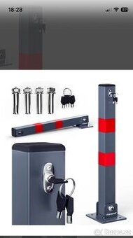 Parkovací zábrana 5×5×65 cm – NOVÁ, nepoužitá